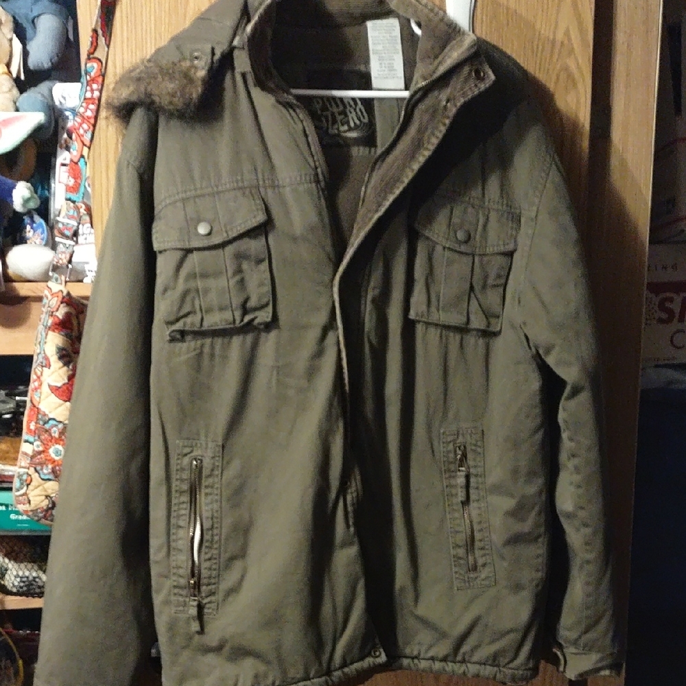 Point Zero Khaki Military Jacket